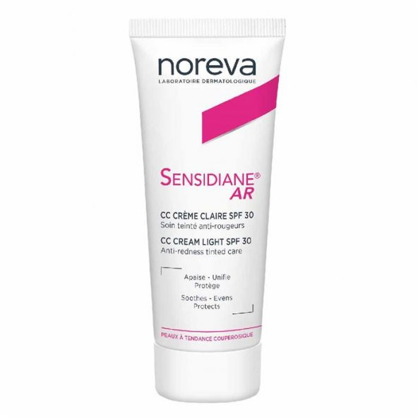 Noreva Sensidiane AR CC Cream SPF30 Light 40ml SKT : 10/2020