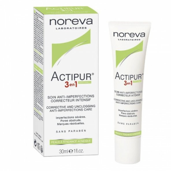 Noreva Actipur Intensive Anti-Imperfection Care 3in1 30ml SKT : 10/2020