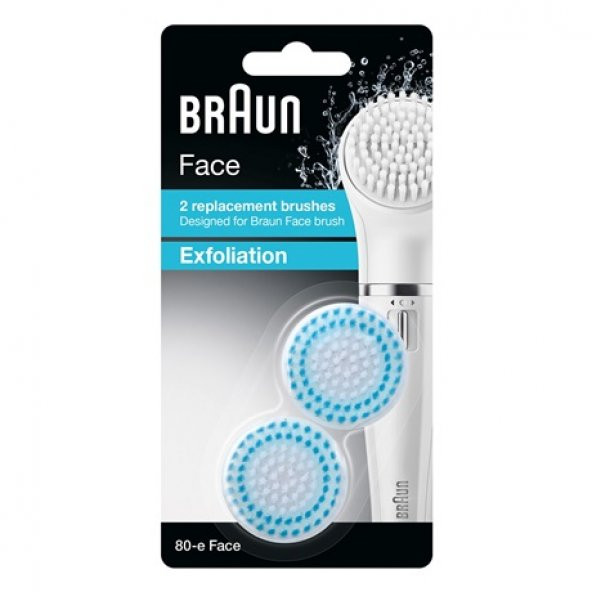 Braun Se80-E Peeling Etkili 2 li Paket Yedek Fırça Başlığı