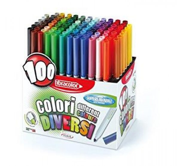 Fibracolor Colori Keçeli Kalem 100 Renk Set