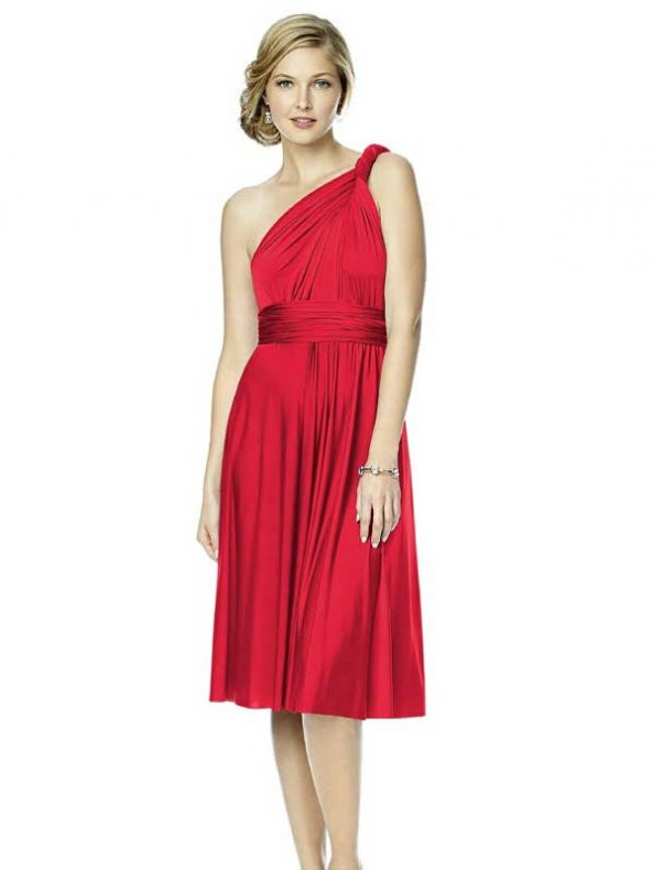 Mite Love Farklı Modellere Dönüşebilen Elbise Kırmızı