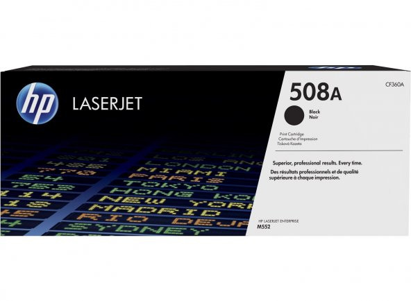 HP No 508A Siyah 6000 Sayfa Lazer Toner CF360A ürün görseli