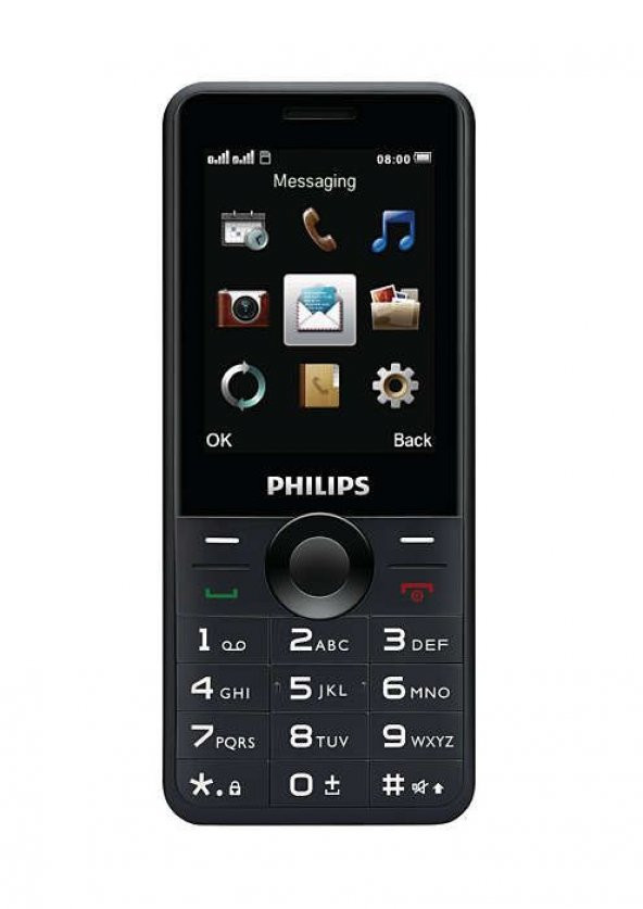 PHILIPS Xenium E168 2.4" 0.3MP Siyah Telefon E168-BLACK