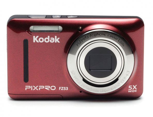 KODAK 16MP 5X Optik Zoom Kırmızı Fotoğraf Makinesi KODAK-FZ53-RD