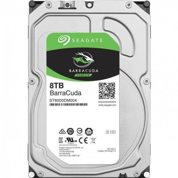 SEAGATE 8TB 3.5 5400RPM 256MB Sata3 Barracuda Dahili HardDisk ST8000DM004