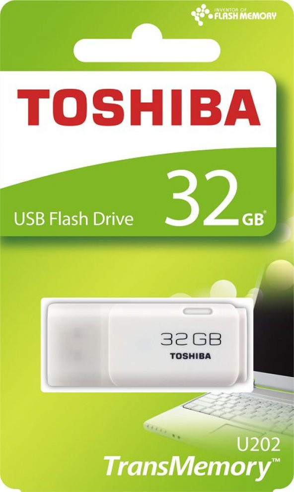 TOSHIBA 32GB Hayabusa USB 2.0 Beyaz USB Bellek THNU202W0320E4 - 2