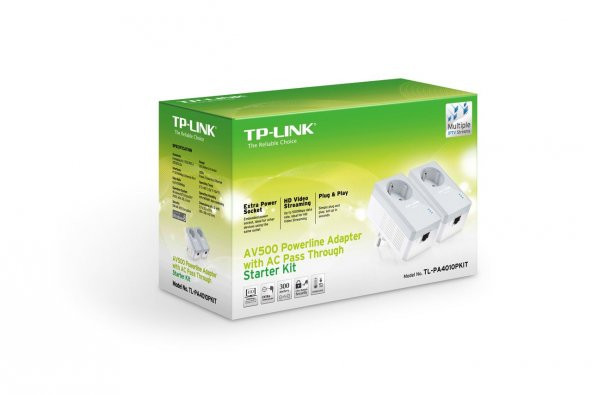 TP-LINK 500Mbps Tak-Kullan Enerji Tasarruflu Powerline Adaptör TL-PA4010PKIT - 2