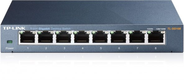 OMADA 10/100/1000Mbps 8xPort %72 Güç Tasarruflu Çelik Kasa Switch TL-SG108 - 2