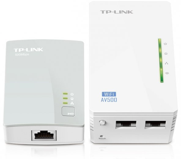 TP-LINK 300Mbps 300M Mesafeli 2xLAN Port Powerline Adaptör TL-WPA4220KIT - 1