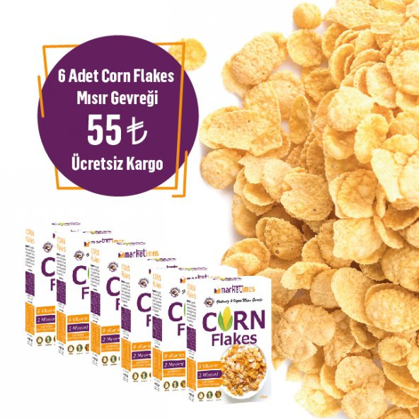 Corn Flakes Yerli Mısır Gevreği 6 Adet 55 TL Ücretsiz Kargo