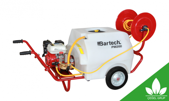 Bartech PM200 Benzinli İlaçlama Makinası 50 Hortum + Tabanca