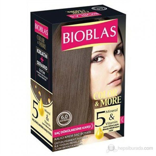Bioblas 6.0 Koyu Kumral 50 Ml. Saç Boyası