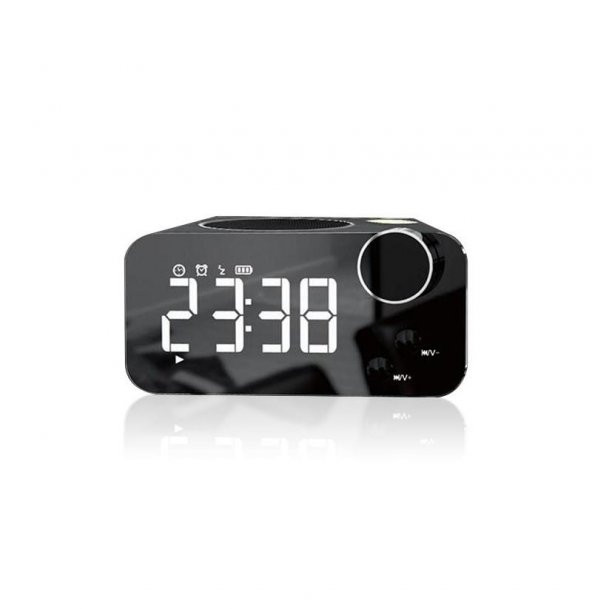 Musky DY39 Bluetooth MP3 Müzik Çalar FM Radyo Alarmlı Masa Saati