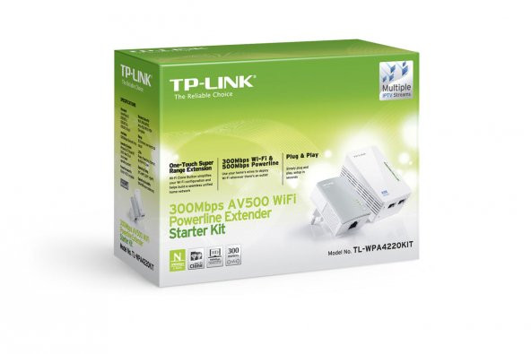 TP-LINK TL-WPA4220KIT 300Mbps AV500 KABLOSUZ POWER