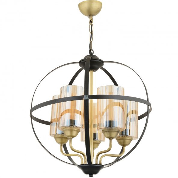 Trendylight Dünya 5 Li Siyah Renkli Modern Avize