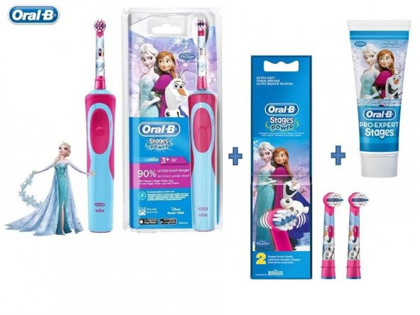 Oral-B Frozen Şarj Edilebilir Diş Fırçası Çocuklar İçin