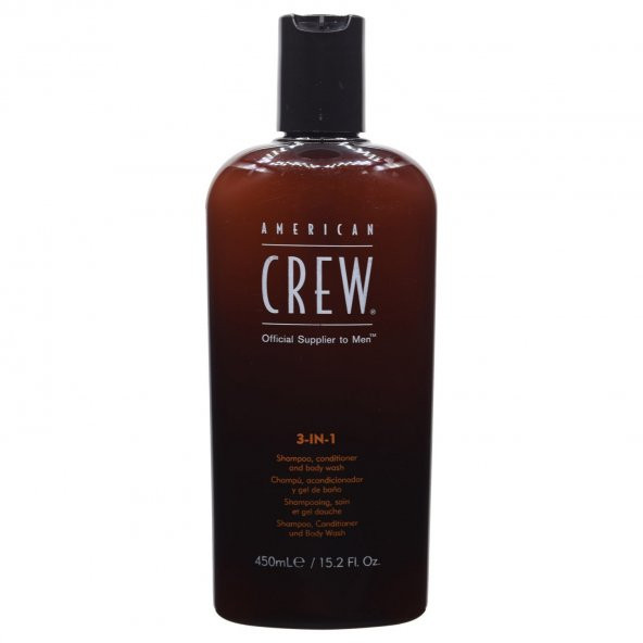 American Crew 3 İN 1 3 'ü 1 Arada Şampuan - Krem - Vücut Şampuanı 450 ml