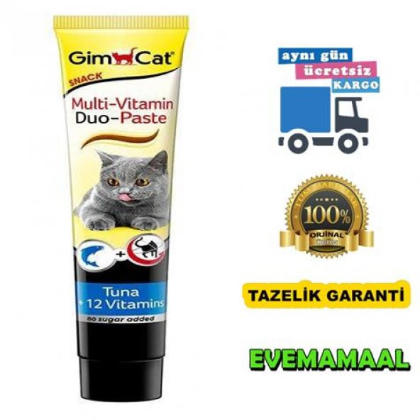 Gimcat Duo M.Vitamin Paste Ton Balıklı 50 Gr