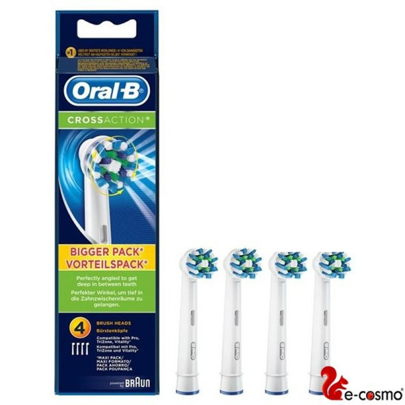 Oral-B Şarjlı Diş Fırçası Yedek Başlığı CrossAction 4 Adet