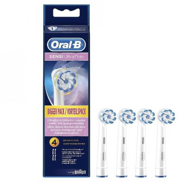 Oral-B Diş Fırçası Yedek Başlık Sensi UltraThin 4 Adet