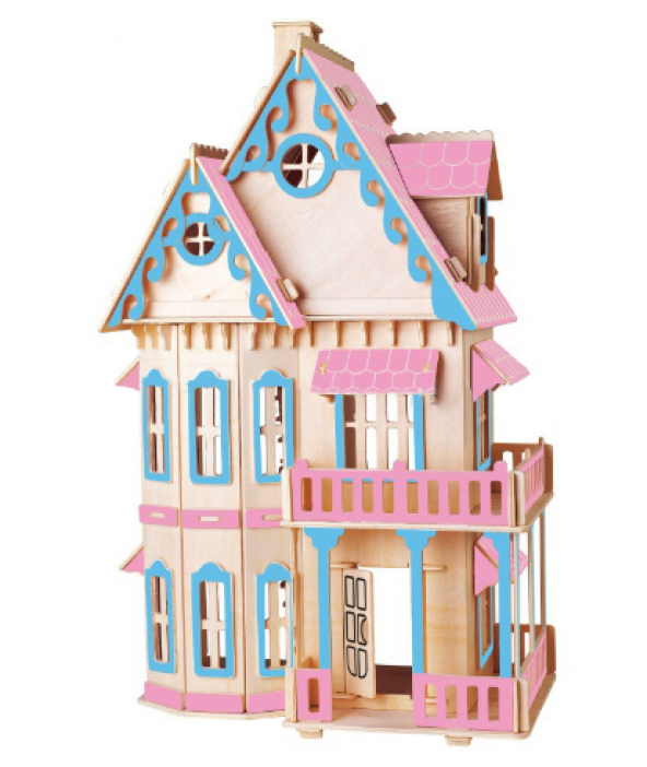 Piramigo 3D Puzzle Büyük Maket Ev Gothic House - Pembe Şato