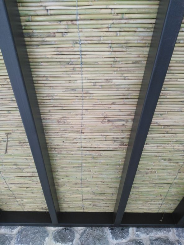 Bambu Cit 1,5x4,5= 6,75 m2 Kamış Çit Dekoratif Çit Rulo Bambu çit Hasır Çit - 4