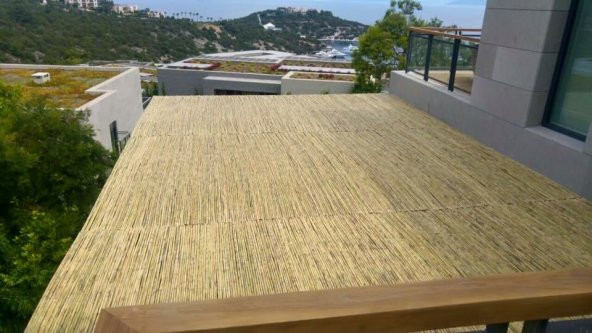 Bambu Cit 1,5x4,5= 6,75 m2 Kamış Çit Dekoratif Çit Rulo Bambu çit Hasır Çit - 5