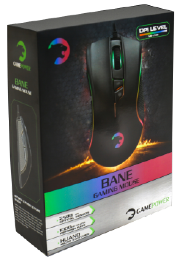 GAMEPOWER BANE GAMING OPTIK RGB OYUNCU MOUSE - USB - SİYAH - 5