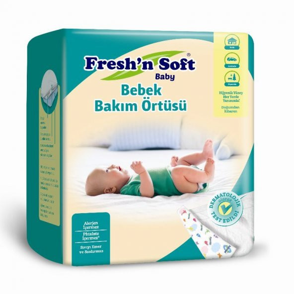 Fresh’n Soft Alt Değiştirme Bebek Bakım Örtüsü 12 Li