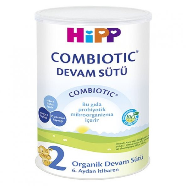 Hipp 2 Combiotic Organik Bebek Sütü 350 Gr.