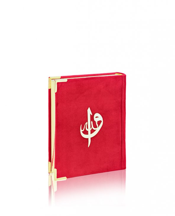 Mevlidler İçin Çanta Boy Kırmızı Kadife Kur'an-ı Kerim