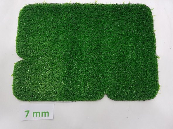 Suni Cim Halı 7 mm 1x10=10 m2 Doğal Görünümlü Çim Halı Kapı Önü Çim Halı Sentetik Çim Halı Yeşil Suni Çim Halı