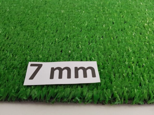 Suni Cim Halı 7 mm 1x21=21 m2 Doğal Görünümlü Çim Halı Yeşil Suni Çim Halı Dekoratif Çim Halı Sentetik Çim Halı