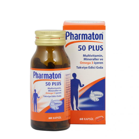 Pharmaton 50 Plus 60 Kapsül SKT:01/2020