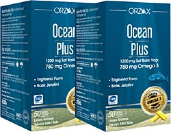 Ocean Plus Omega3 50 Kapsül 2 Adet SKT:11/2020