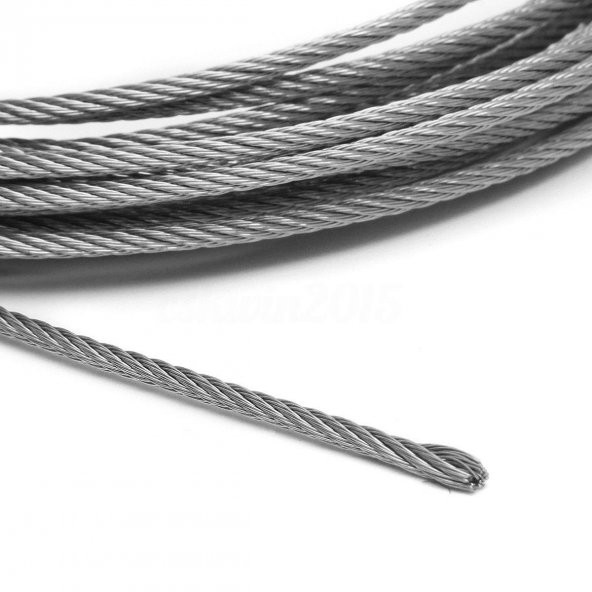 Adelinspor 2 mm Çelik Halat Galvanizli 50  m