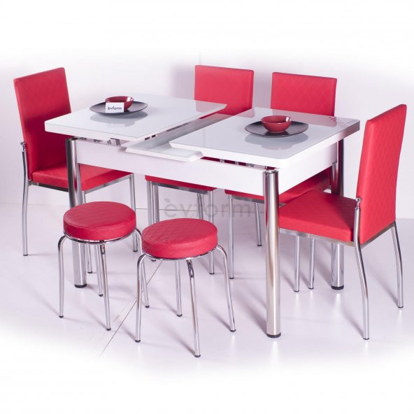 Mutfak Masa Sandalye Takımı Yemek Takımları Mutfak Set Cam