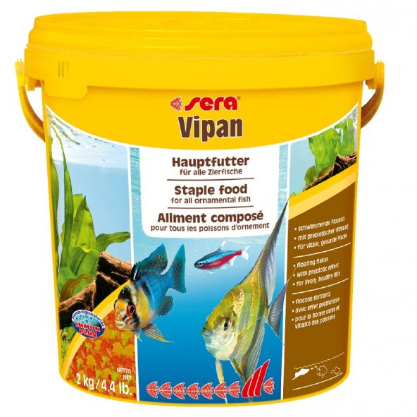 Sera Vipan 10 Lt 2 Kg Pul Balık Yemi Kova