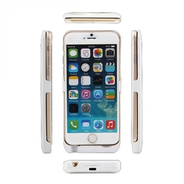 iPhone 6s Plus Şarjlı Kılıf Beyaz