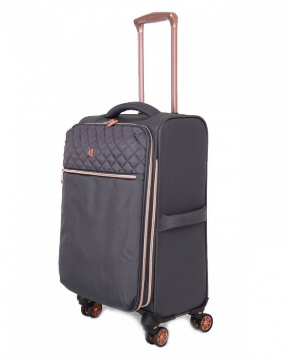 It Luggage Kumaş Yüzeyli Orta Boy Valiz 12-2156-08 Divinty Gri