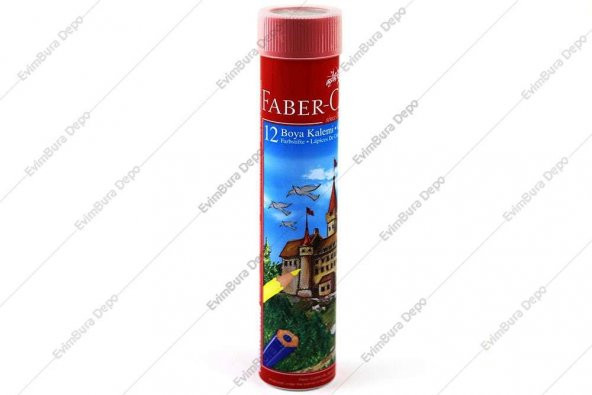 Faber-Castell Kuru Boya Kalemi 12 Renk Metal Tüp