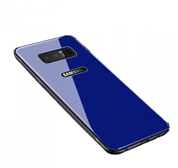 Samsung Galaxy Note 8 Kılıf Renkli Camlı Kapak