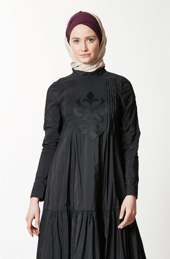Muslima Wear Elbise-170112 Siyah - 2