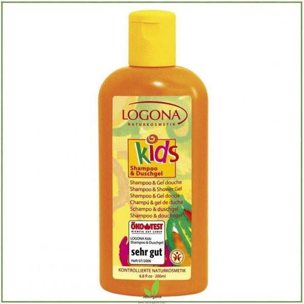 Logona Organik Çocuk Şampuan ve Duş Jeli 200 ml