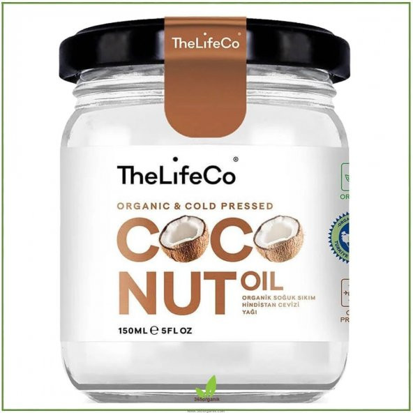 The LifeCo Organik Hindistan Cevizi Yağı - 150 ml