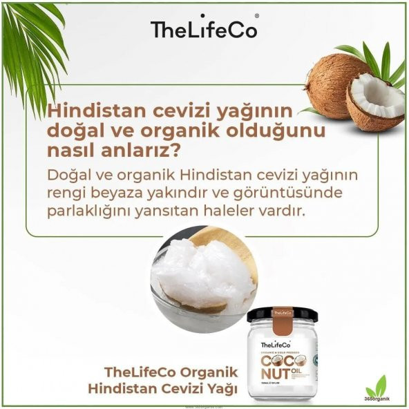 The LifeCo Organik Hindistan Cevizi Yağı - 150 ml - 4