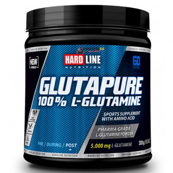 Hardline L-Glutamine Powder 300 gr 60 Servis Glutapure Glutamin