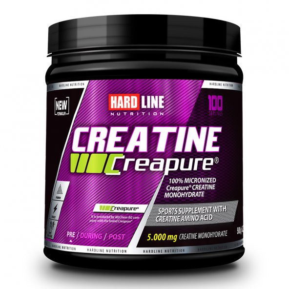Hardline Creapure 500Gr Creatin Mikronize Creatine Powder Kreatin