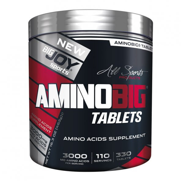 AminoBig 3000 mg 330 Tablets 110 Porsiyon Kompleks Aminoasit - 2