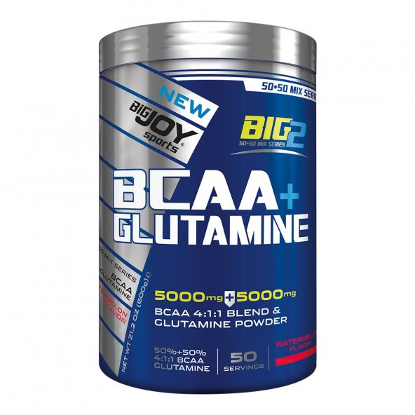 Bigjoy Big2 Bcaa + Glutamine 600 gr Karpuz Aromalı Bcaa ve Glutamin Aynı Kutuda